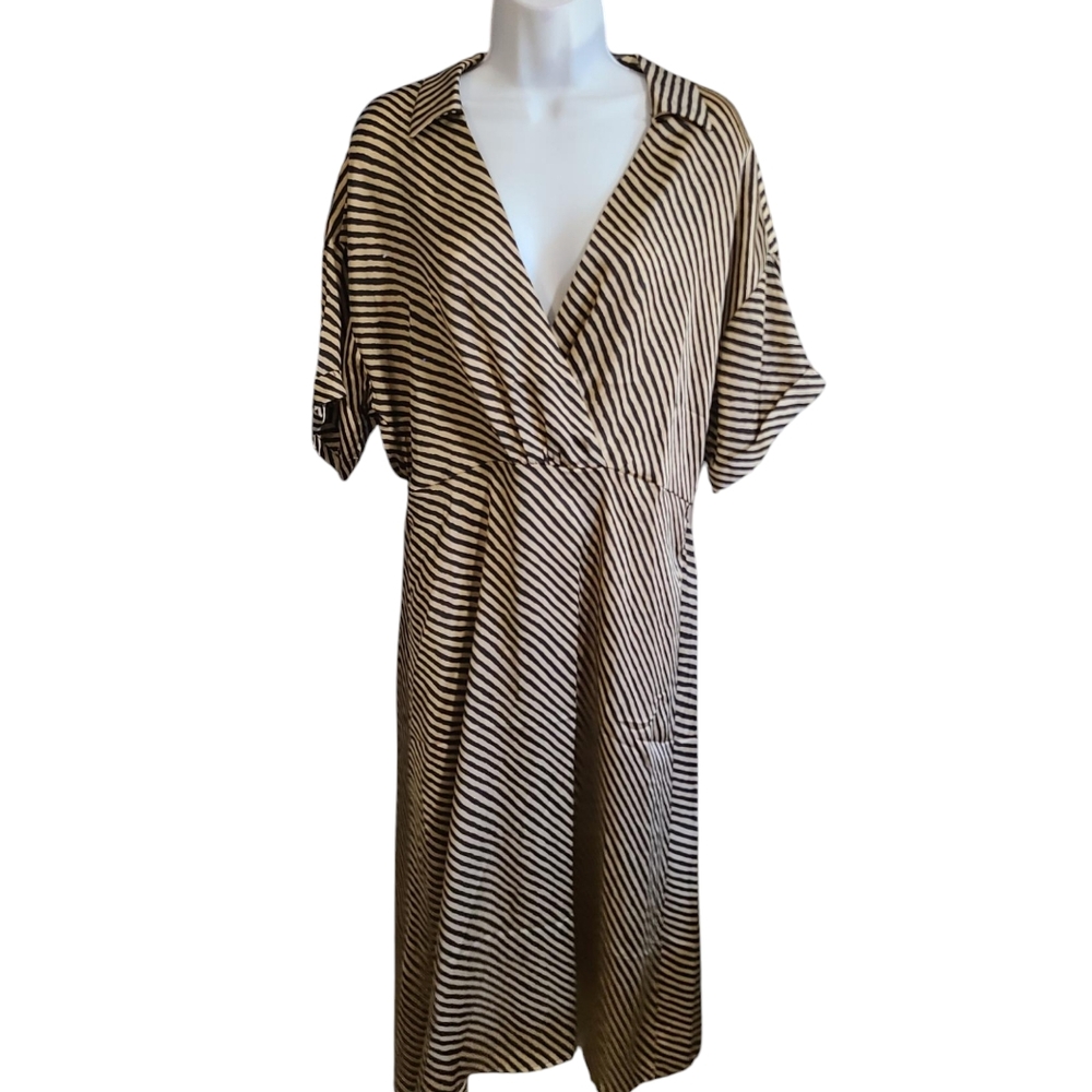 MNG Mango striped shirtdress 8